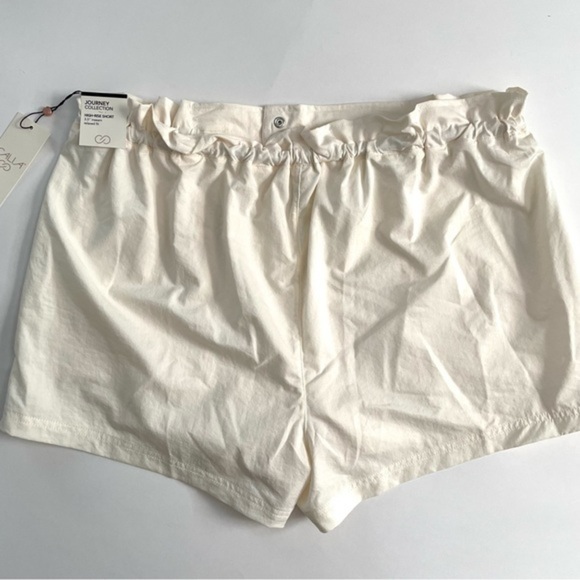 New Calia Woven Paperbag Shorts Unbleached Size XXL - Picture 3 of 7